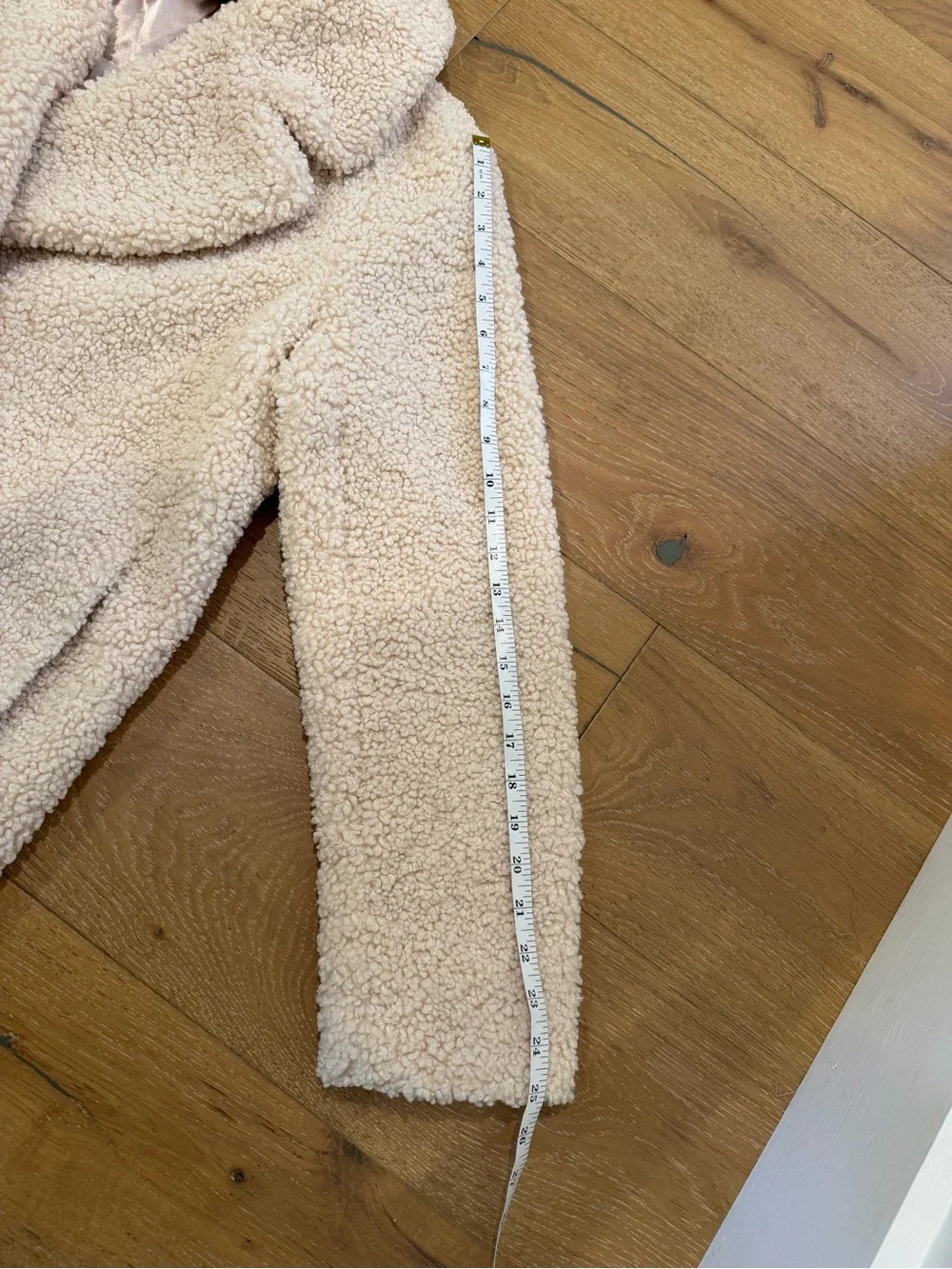 J. Crew Double-Breasted Teddy Sherpa Topcoat - size Large